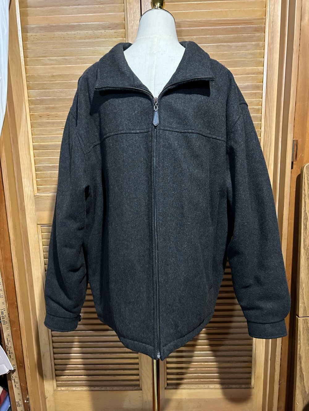 London Fog Dark Gray Pea Coat